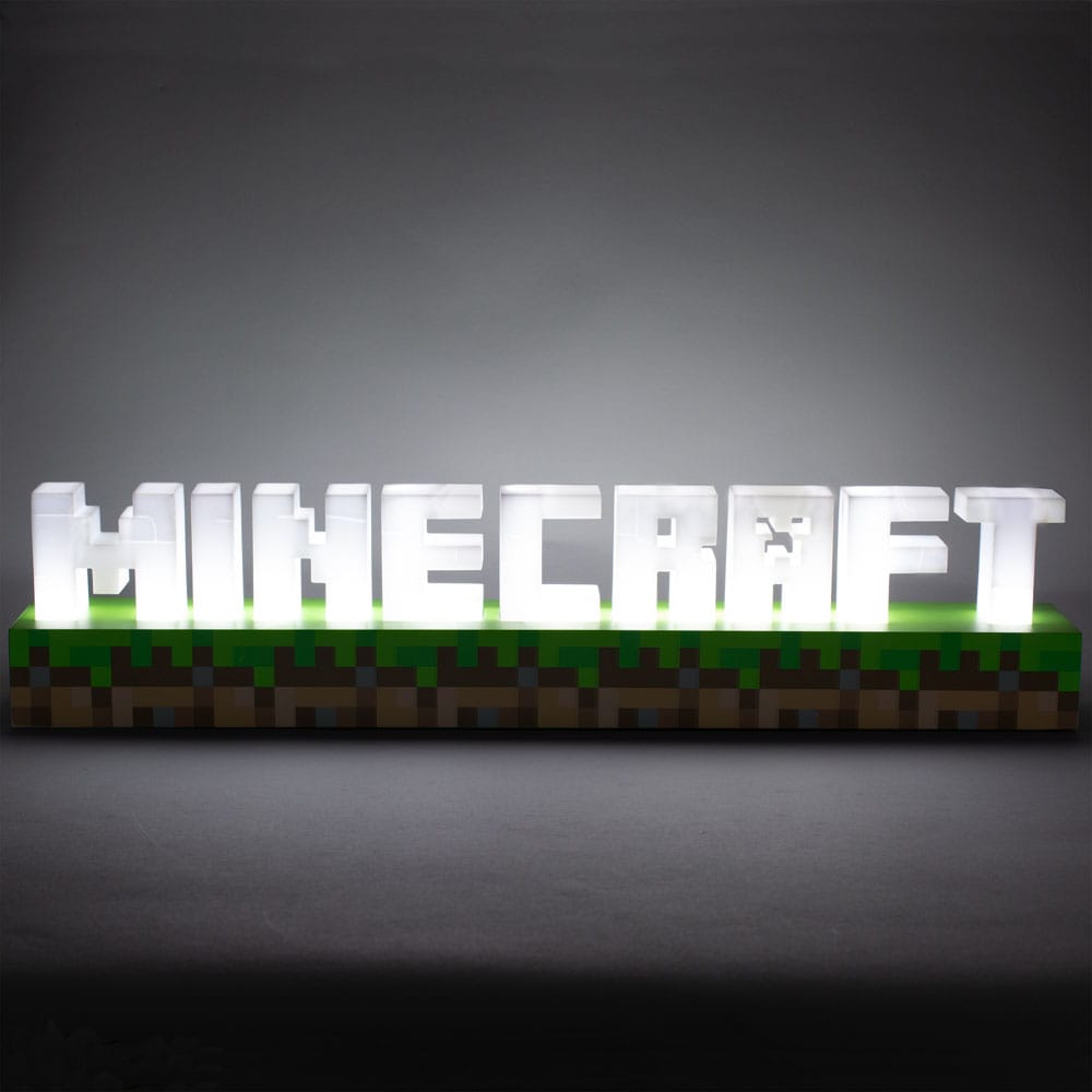 Minecraft Leuchte Logo 41 cm