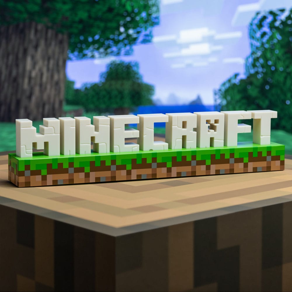 Minecraft Leuchte Logo 41 cm