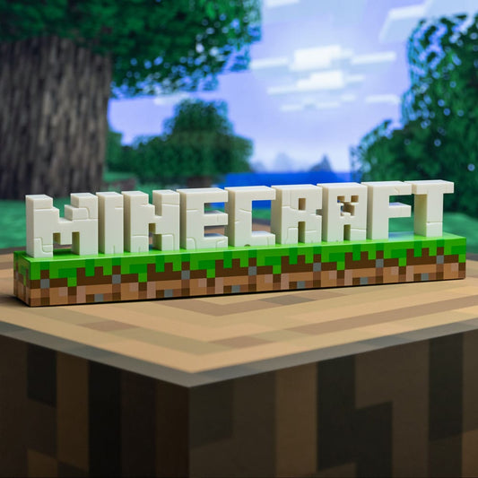 Minecraft Leuchte Logo 41 cm