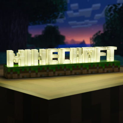 Minecraft Leuchte Logo 41 cm